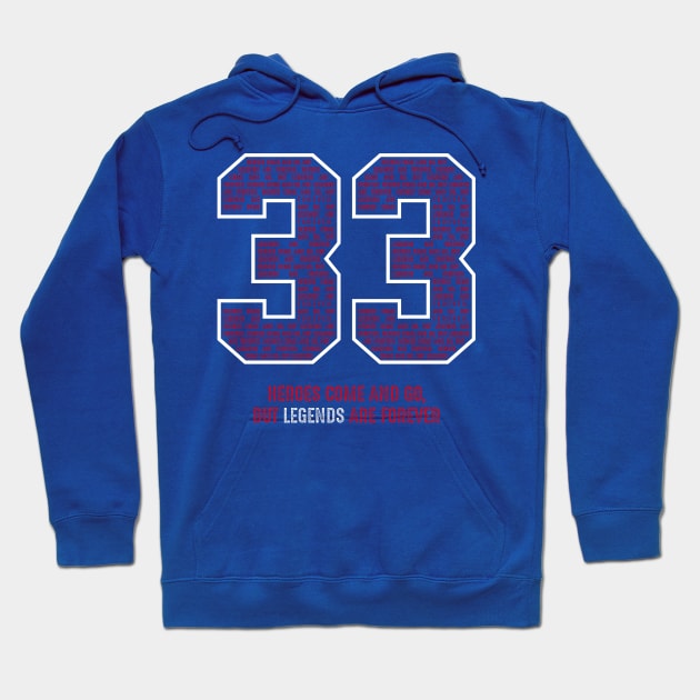 Ewing Basketball Legends New York 33 Hoodie by TEEWEB